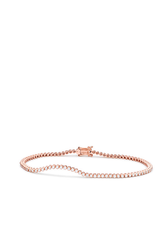 Paul Morelli - Pink Gold Stitch Diamond Bracelet