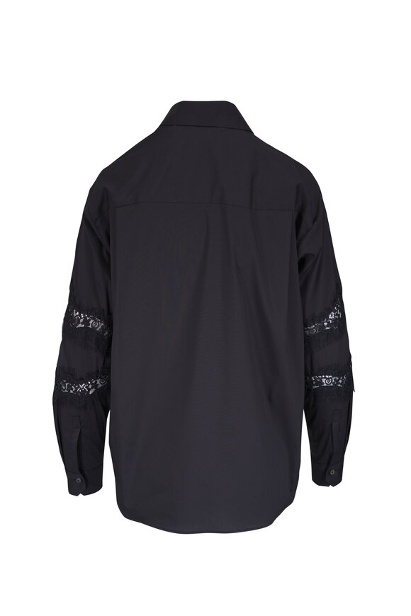 Le Sarte Pettegole Black Lace Blouse - view 2