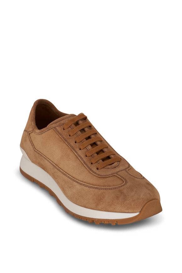 John Lobb Foundry II Cider Suede Sneaker