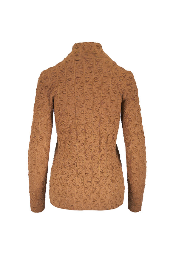 Loro Piana Orange Wool Turtleneck - view 2