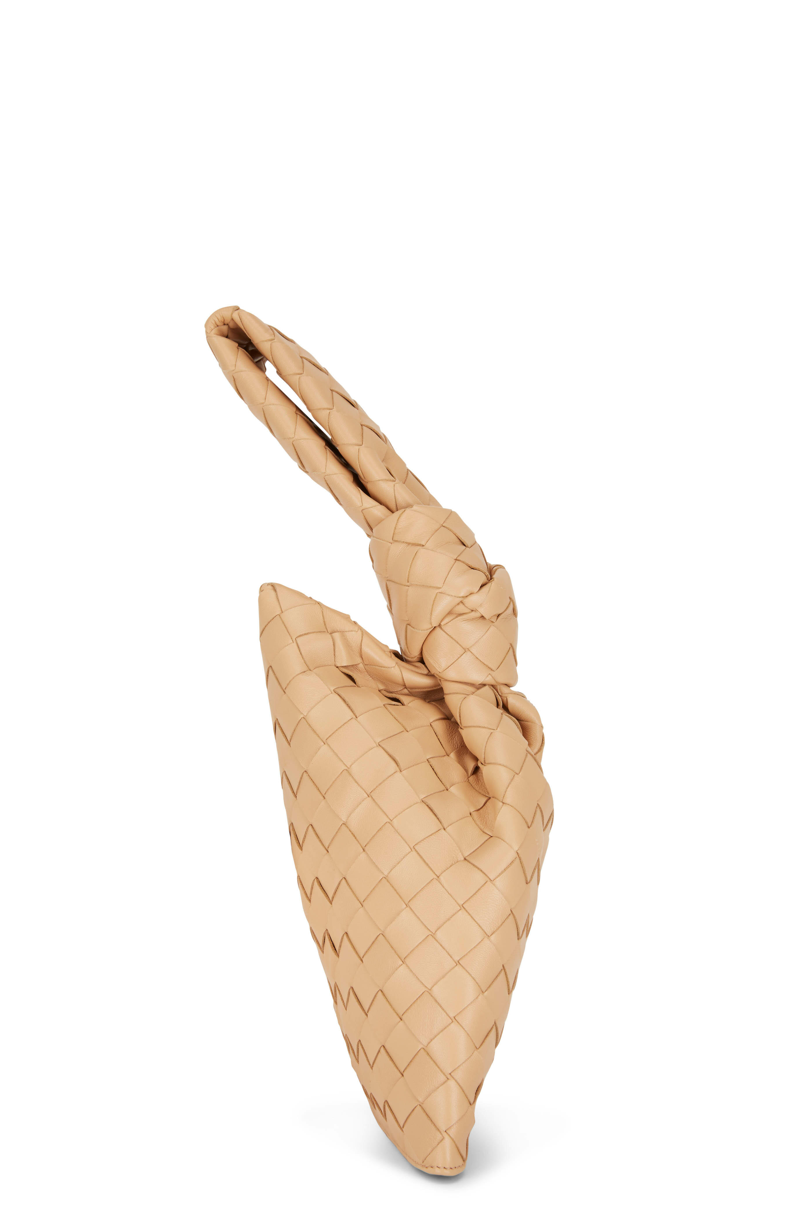 BOTTEGA VENETA ミニザツイスト Bottega Veneta - The Mini Twist Black Woven Leather Bag