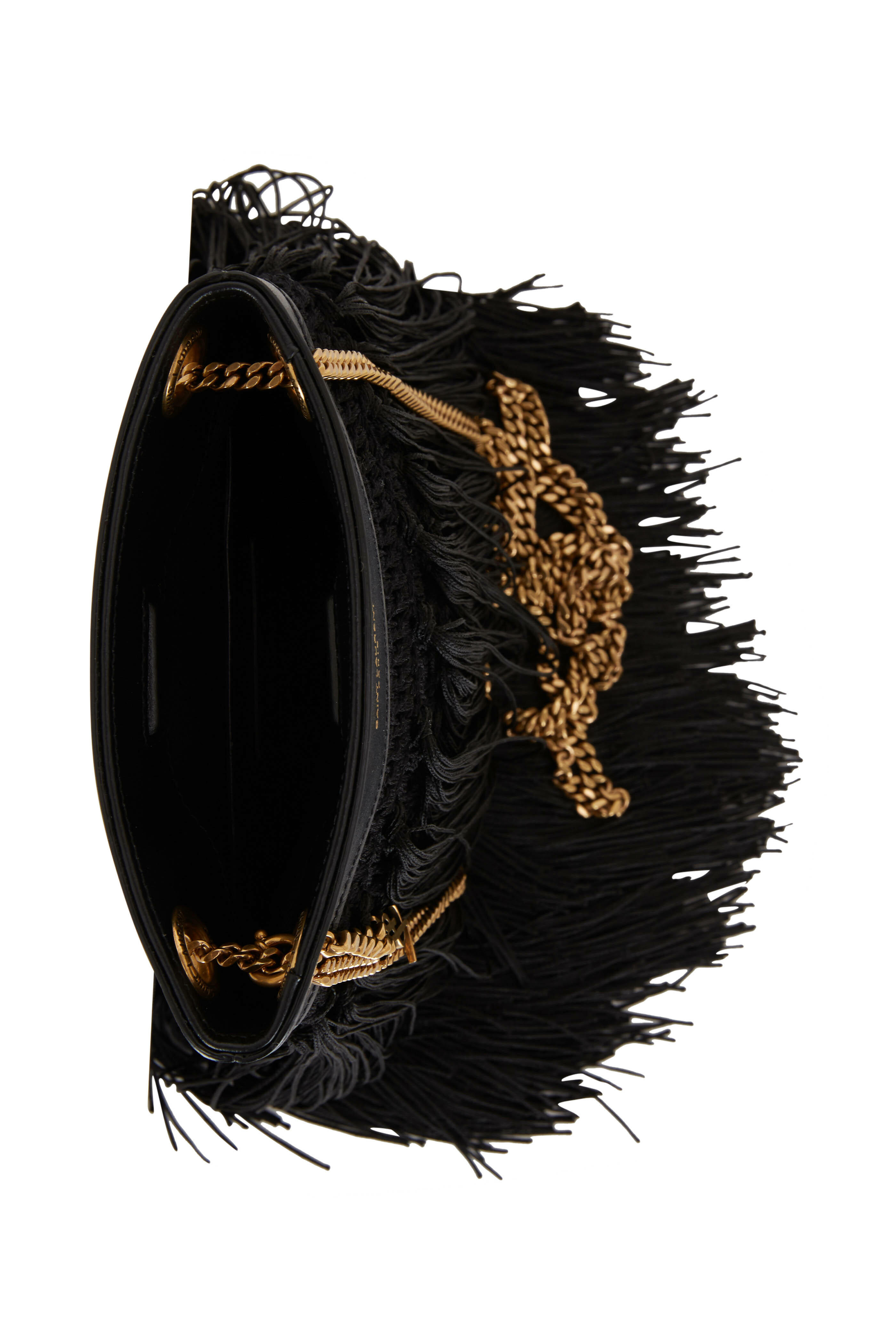 Saint Laurent - Grace Dark Land Suede Fringe Small Bag