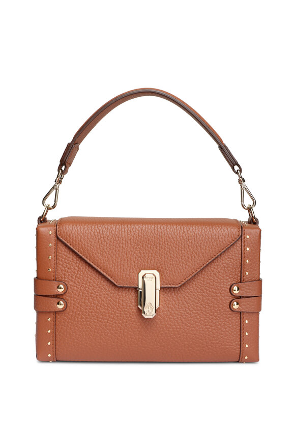 Moreau Paris Small Victoria Saddle Leather Top Handle Bag