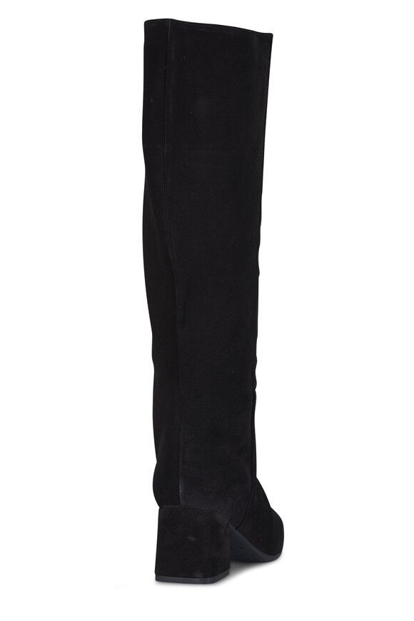 La Canadienne Jaxson Black Suede Tall Boot, 60mm - view 3