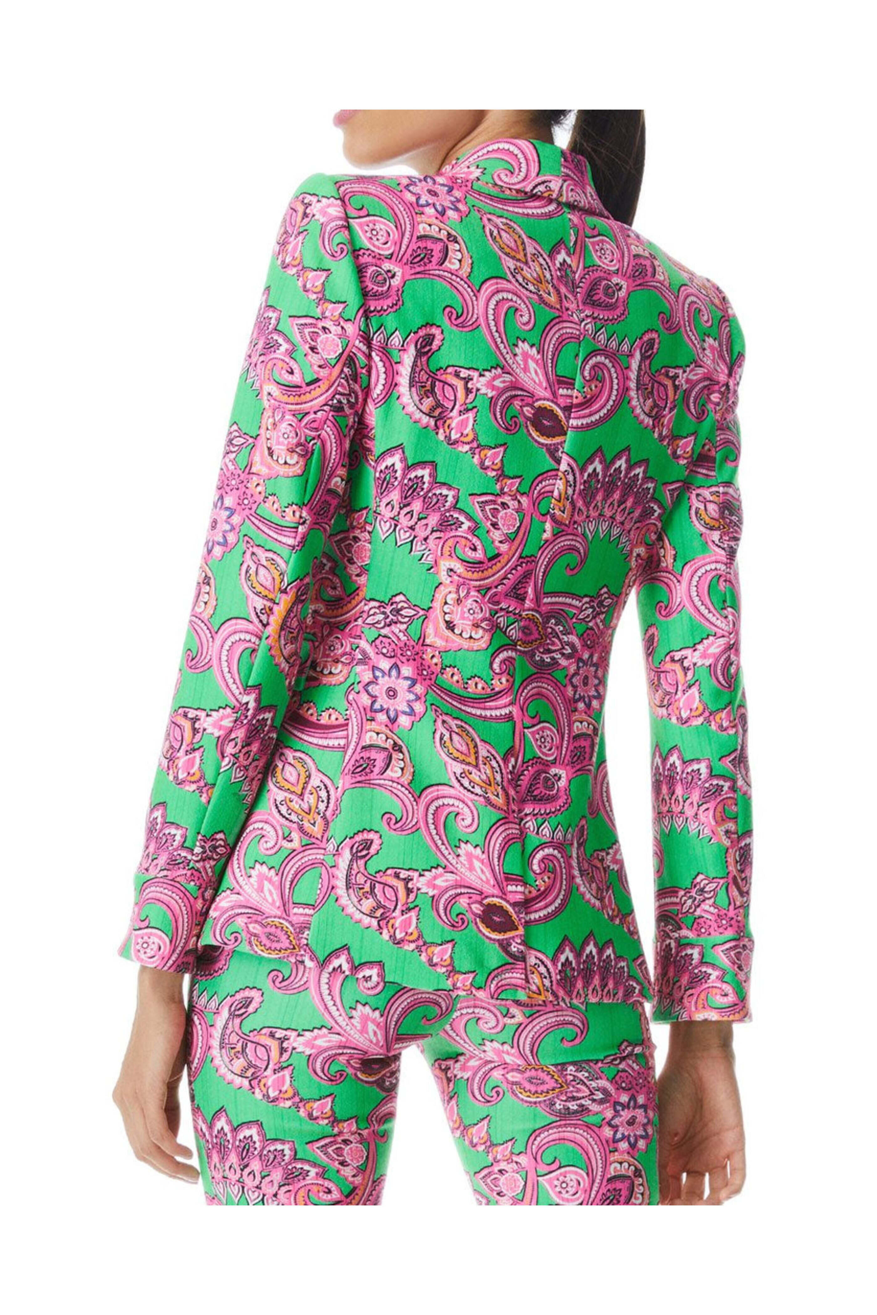 Alice & Olivia - Green Spring Paisley Macey Blazer