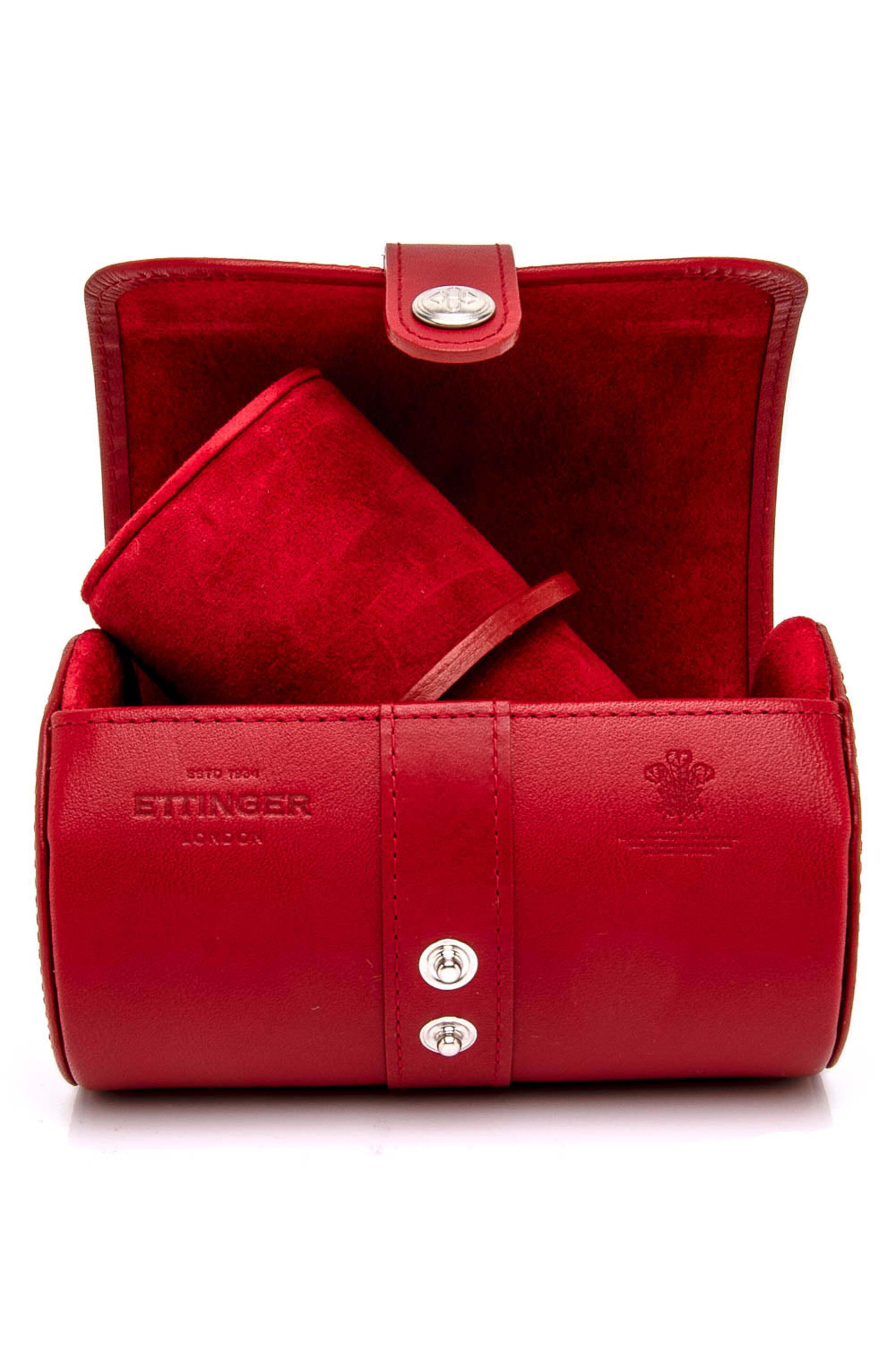 Ettinger Leather - Watch Roll in Red