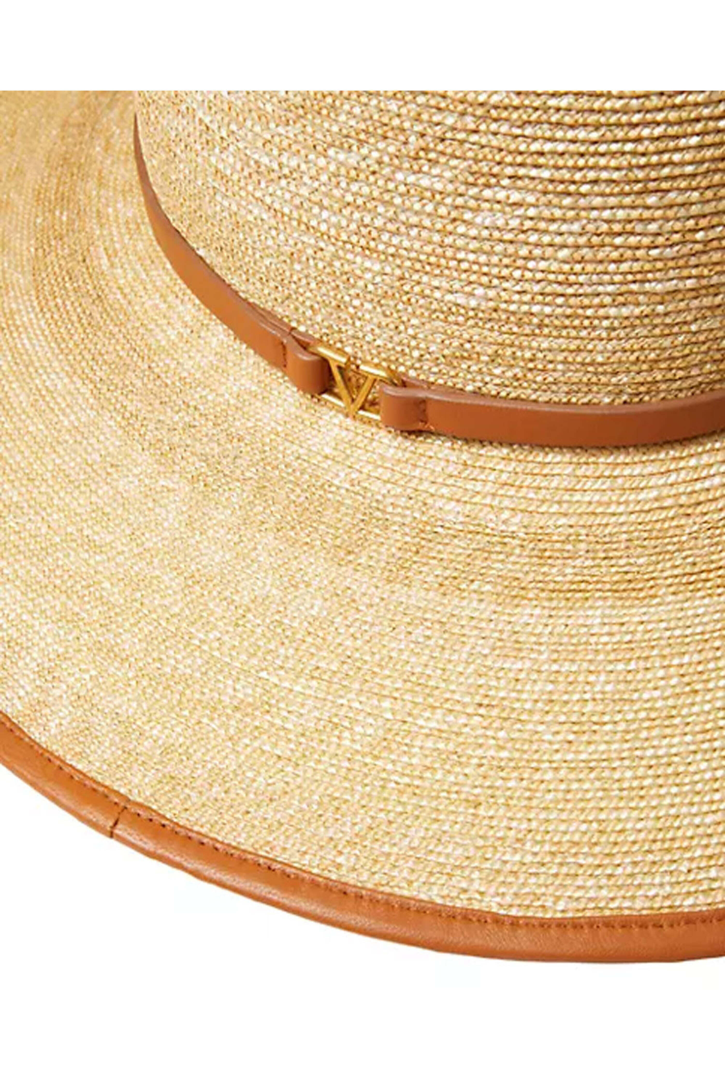 Valentino Garavani - Vlogo Signature Large Brim Hat in Natural