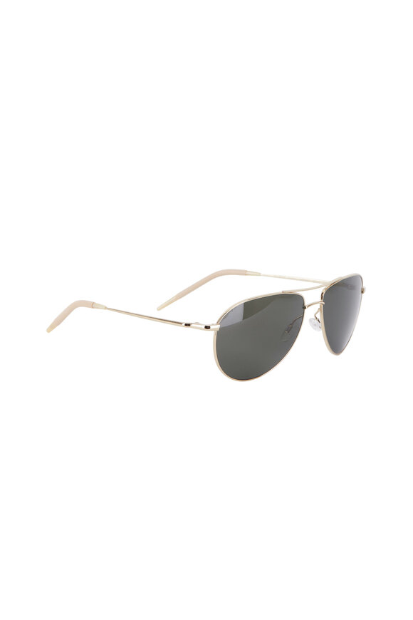 Oliver Peoples - Benedict Gold Polarized Sunglasses