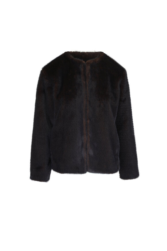 Veronica Beard Griselda Sable Faux Fur Coat - view 1