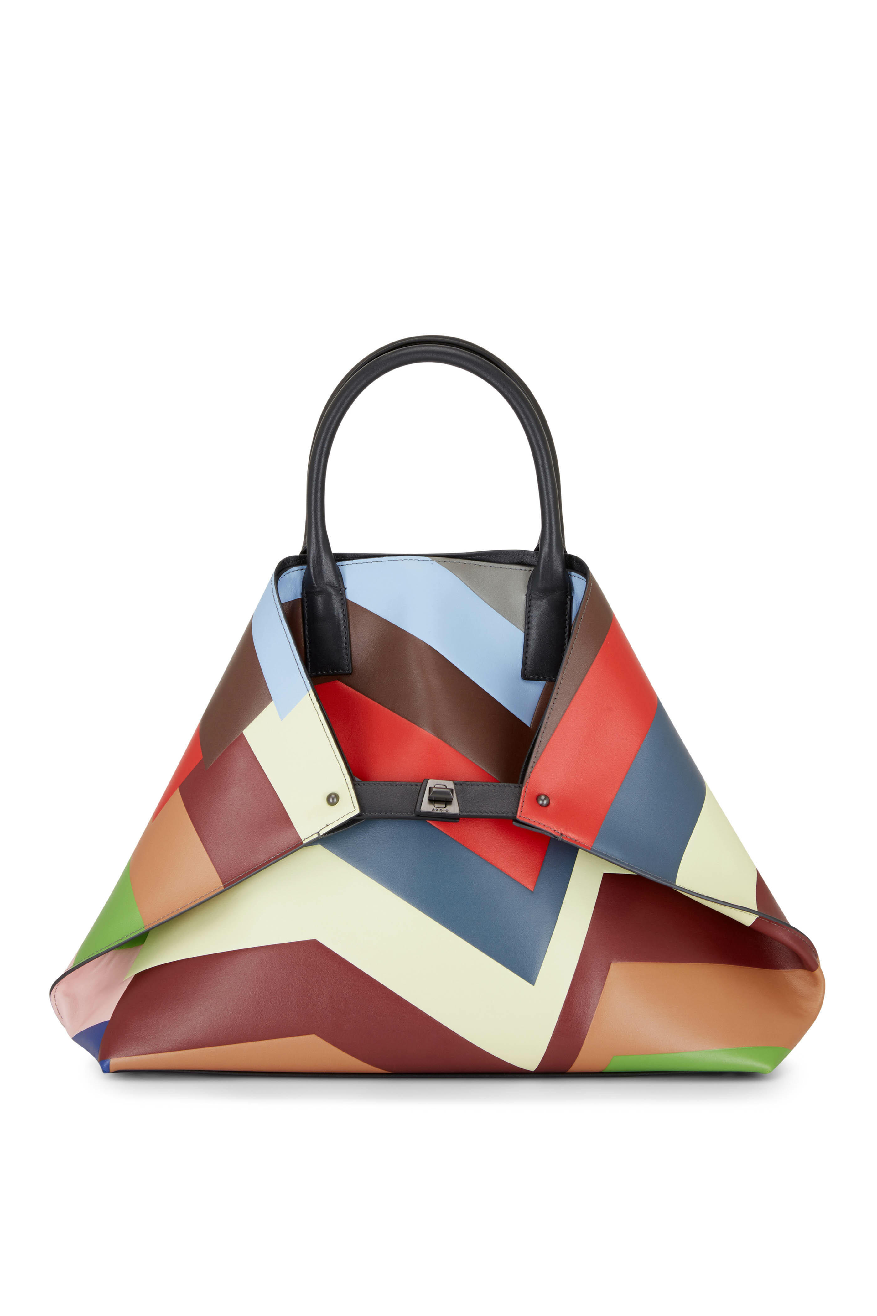 Akris - Ai Multicolor Leather Medium Shoulder Bag