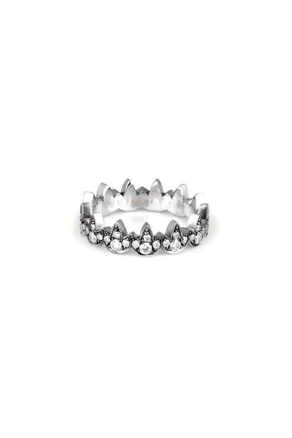 Sylva & Cie Diamond Lotus Band - view 1