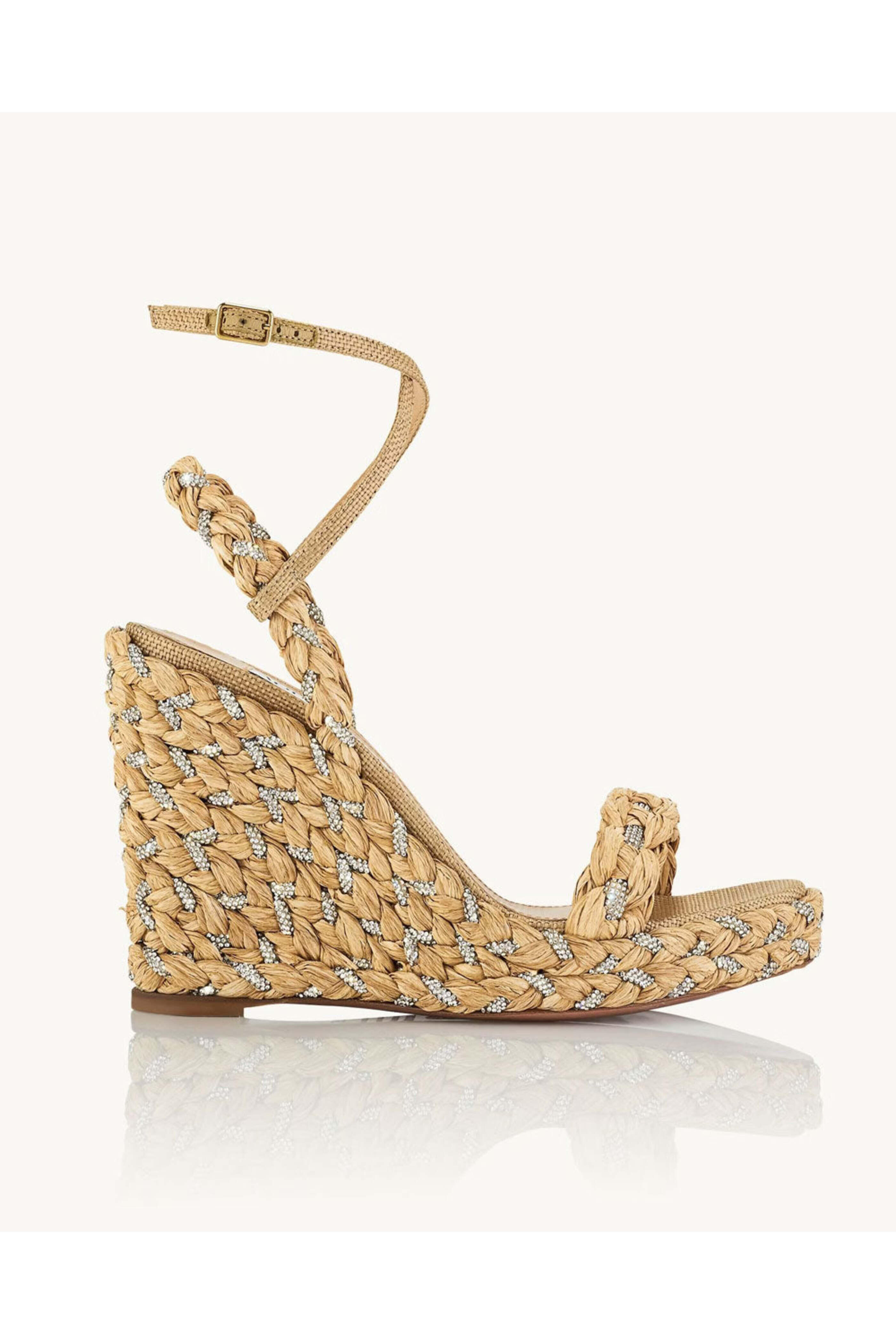 Aquazzura - Costiera 120 Wedge in Natural
