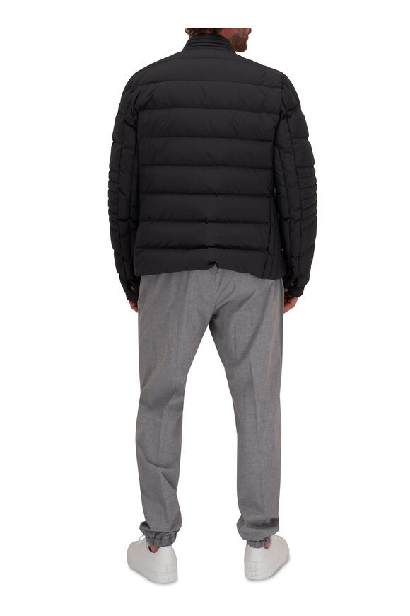 Moncler - Authie Biker Black Quilted Nylon Jacket 