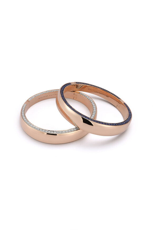 Walters Faith 18k Rose Gold Diamond Edge Bracelet - view 3