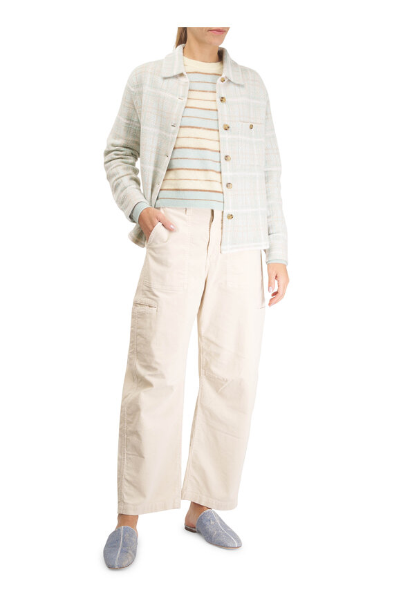 Guest in Residence Dylan Seaglass Plaid Cashmere Shirt - view 2
