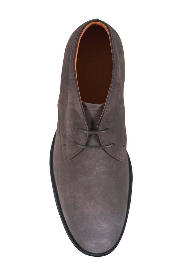Tod's Polacco Chocolate Suede Chukka Boot - view 3