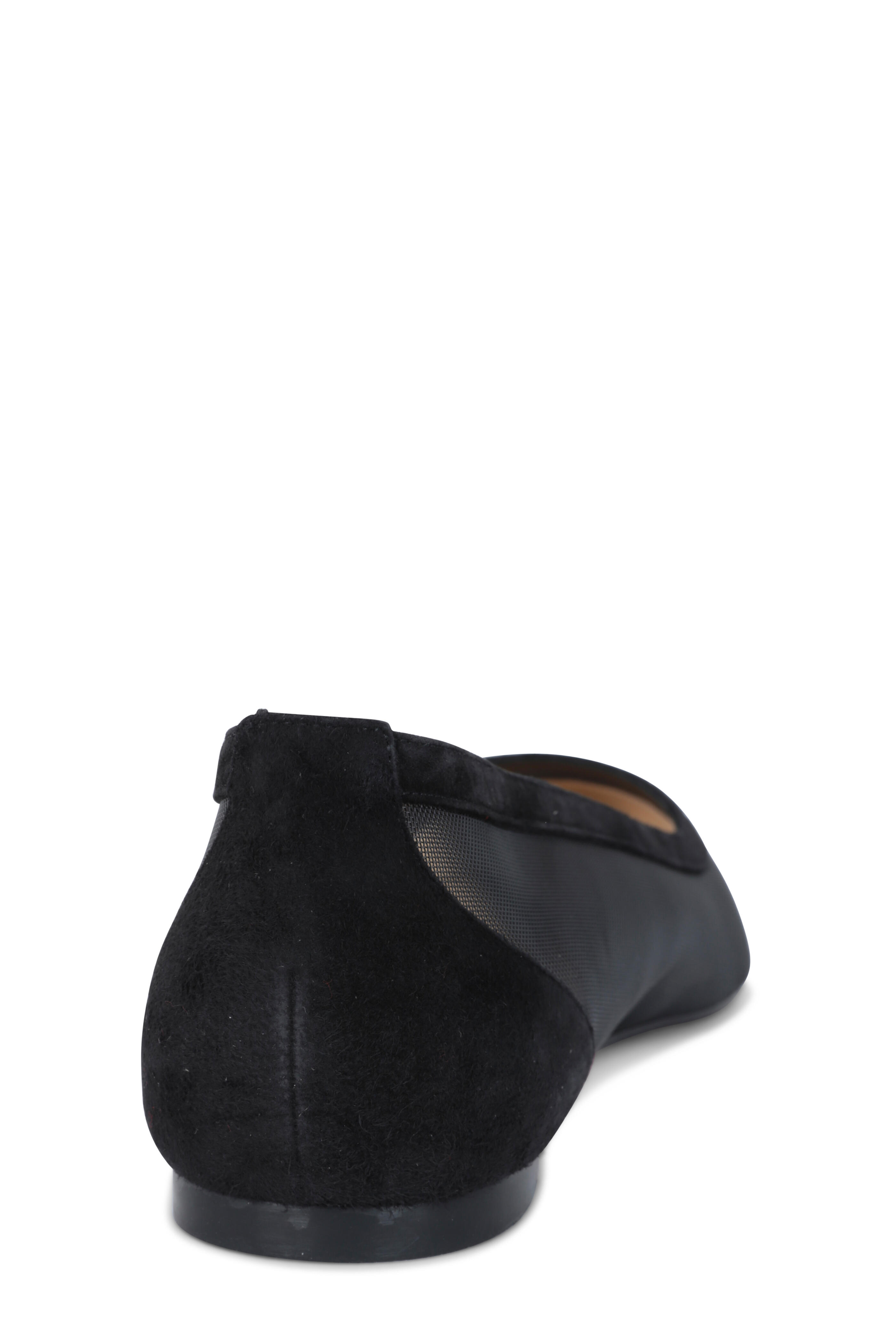 Christian Louboutin - Galativi Mesh & Suede Pointed Flat