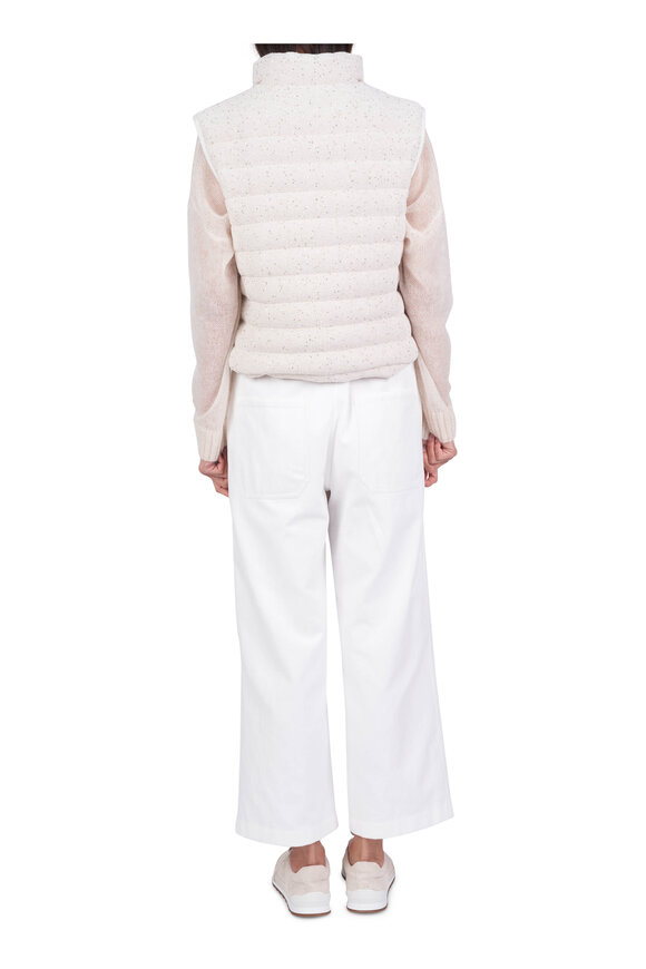 Brunello Cucinelli Sparkling Cotton Paillette Down Vest - view 4