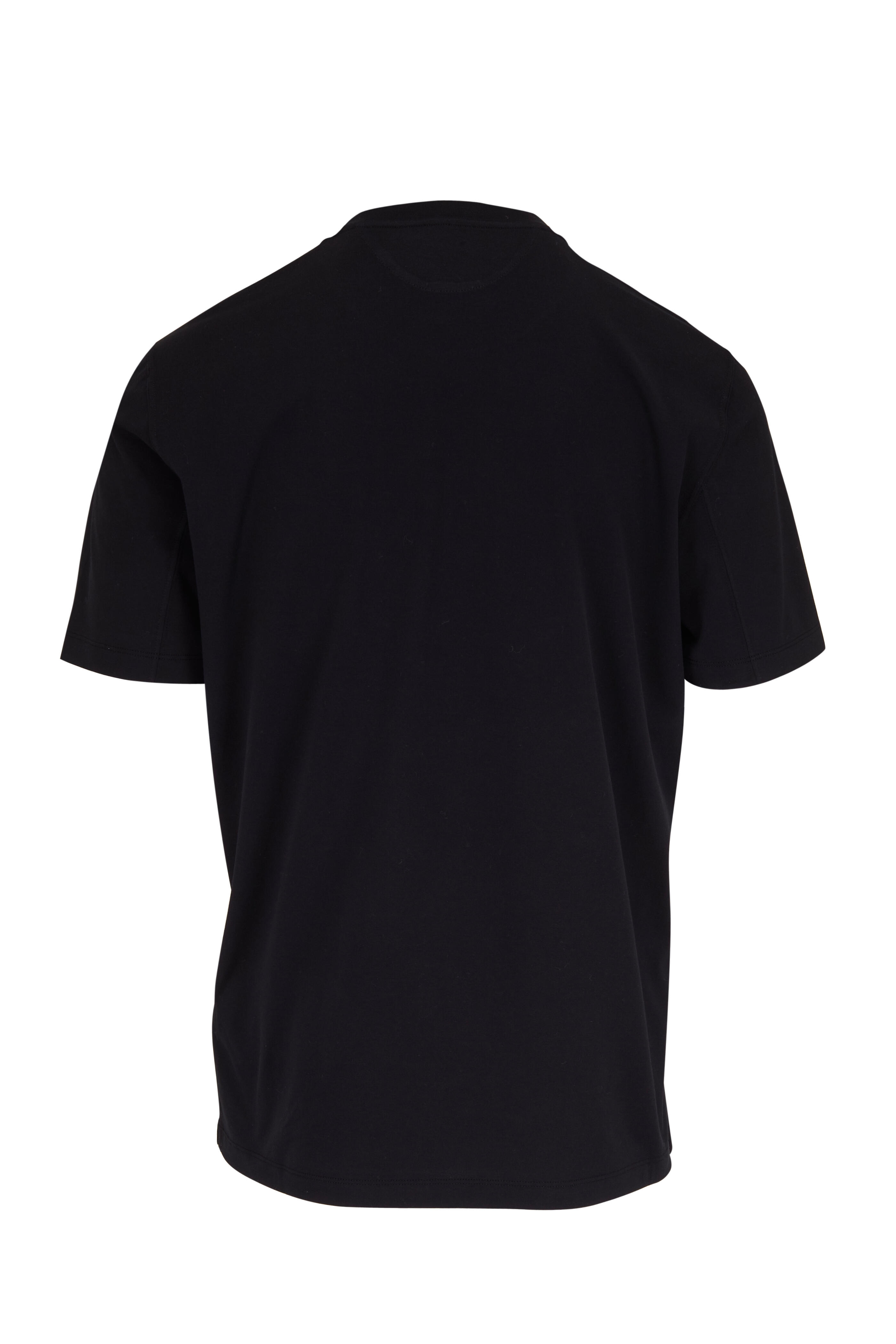 Brunello Cucinelli - Black Cotton Crewneck T-Shirt