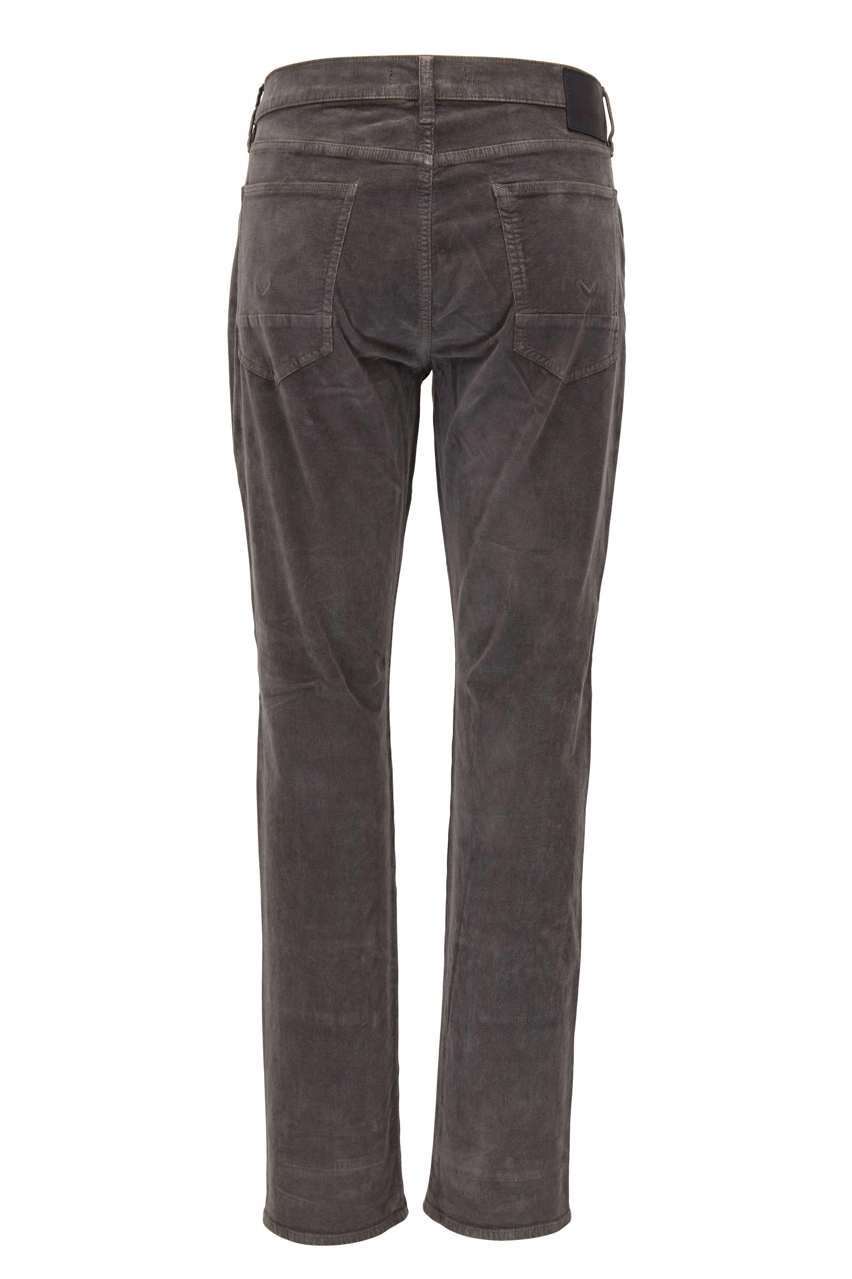 Hudson - Blake Dark Gray Slim Straight Corduroy Jean