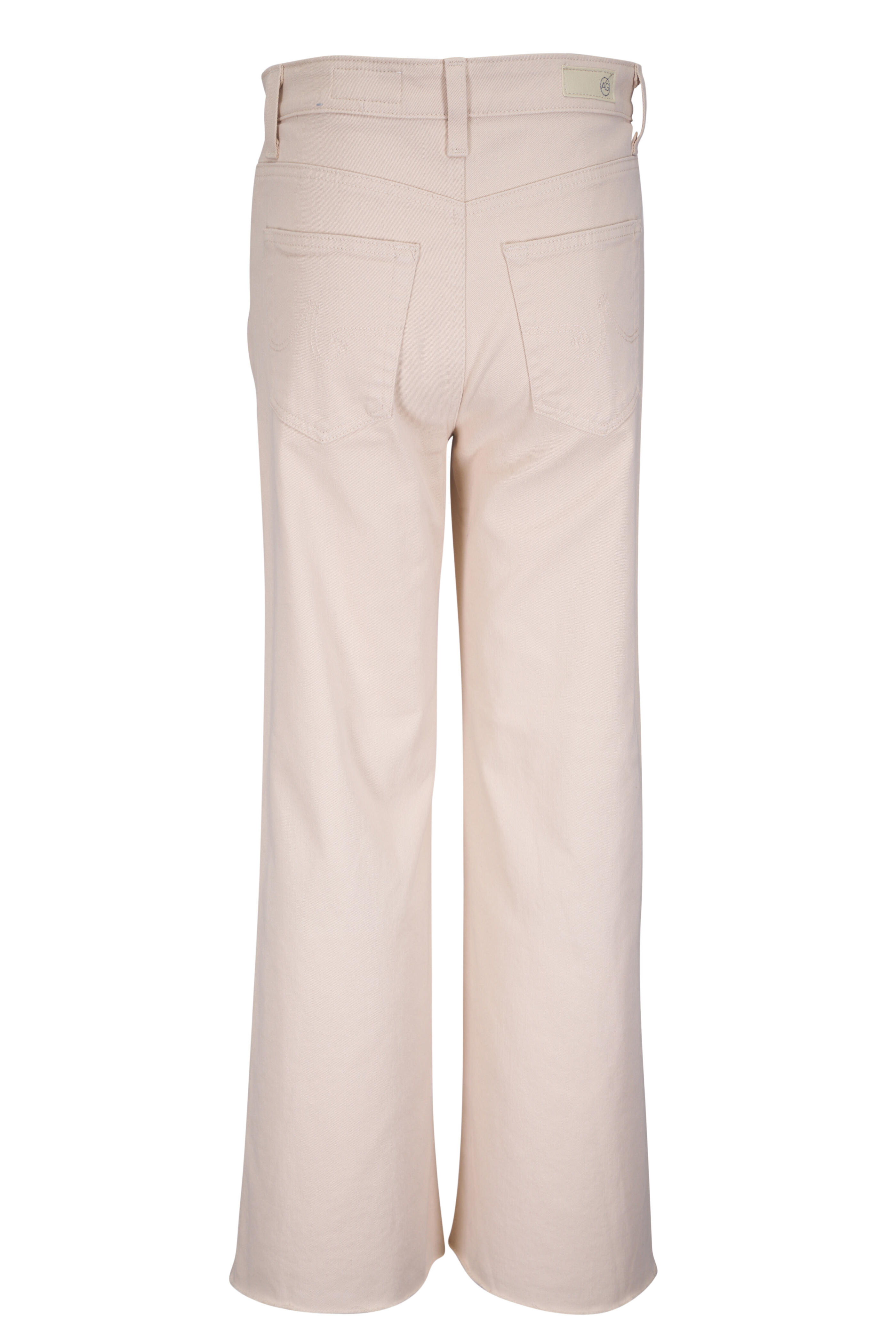 AG - Saige Wide Leg Ivory Crop Jean | Mitchell Stores