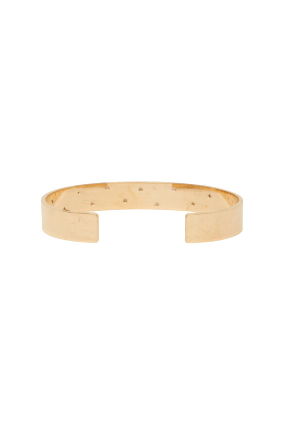 Genevieve Lau - Big Sky Diamond Starburst Yellow Gold Cuff