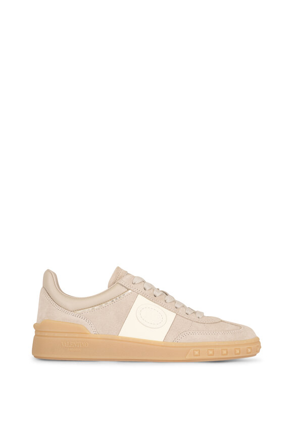 Valentino Garavani Upvillage Beige Suede Sneaker - view 3