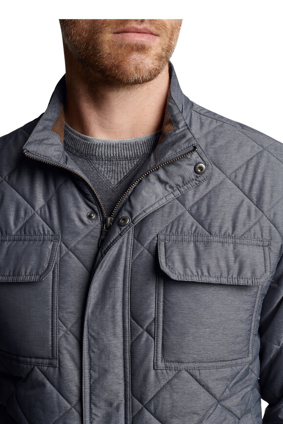 Peter Millar - Norfolk Iron Quilted Bomber Jacket 