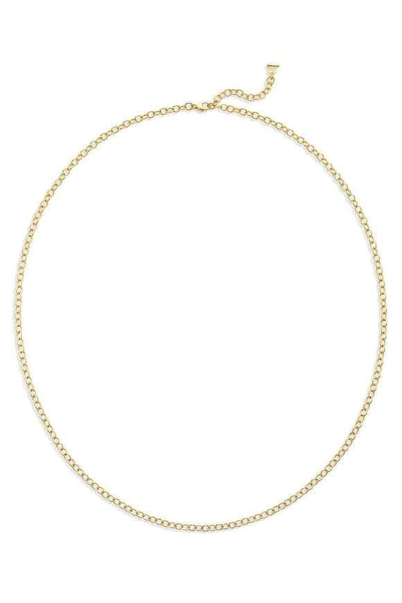 Temple St. Clair Extra Small Polished Oval 24â Chain Necklace