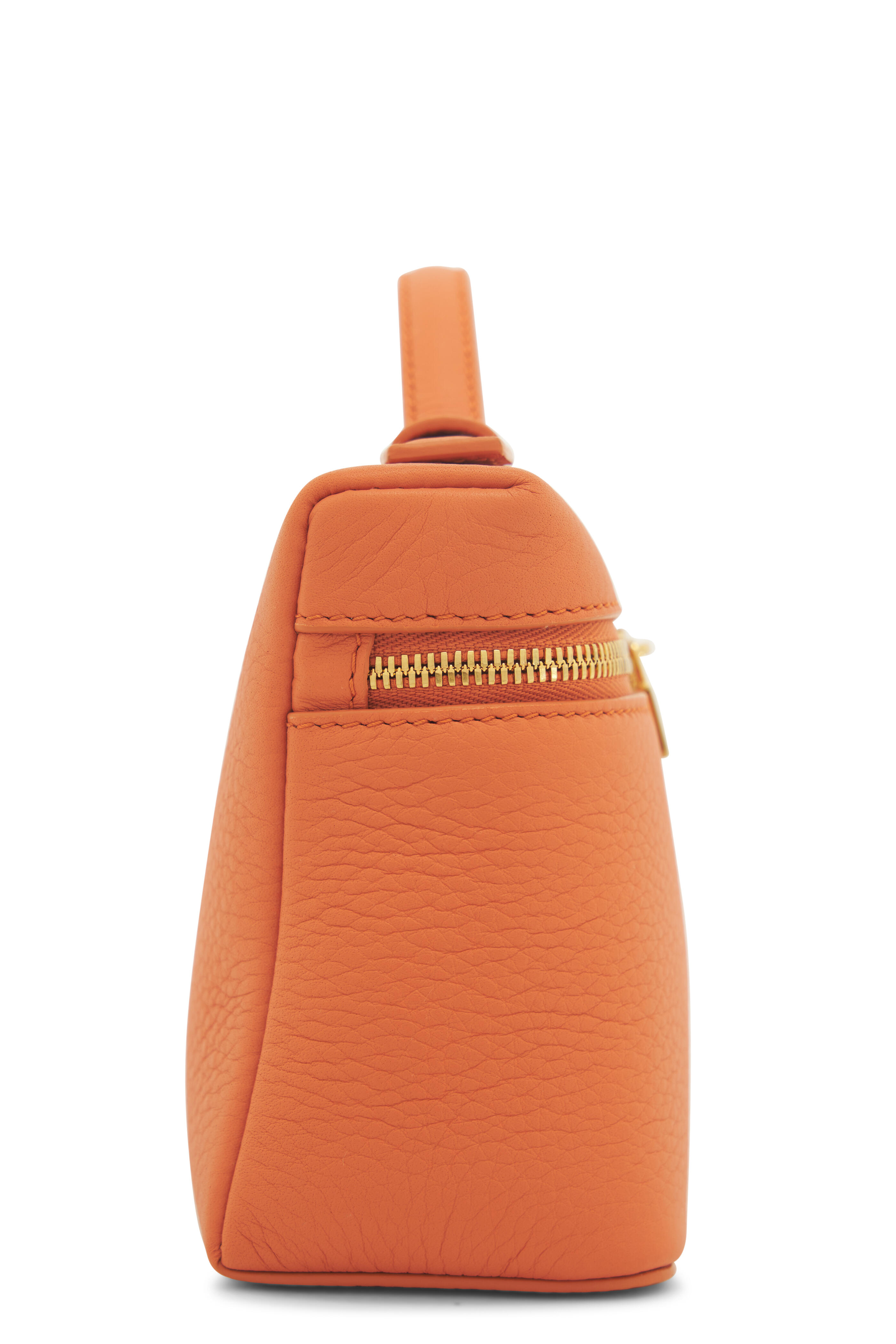 Loro Piana - L19 Cinnamon Orange Extra Pocket Leather Crossbody