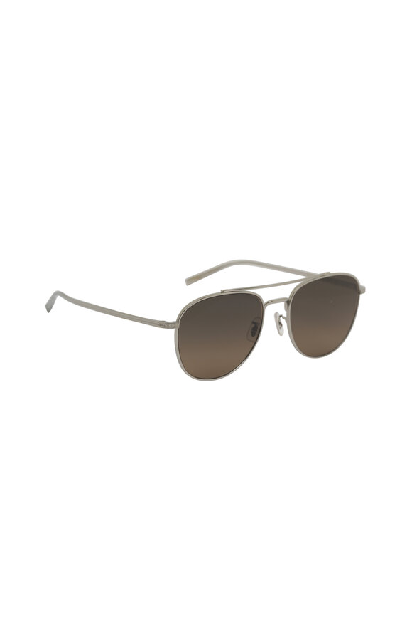 Oliver Peoples Rivetti Silver & Sandstone Gradient Sunglasses - view 1