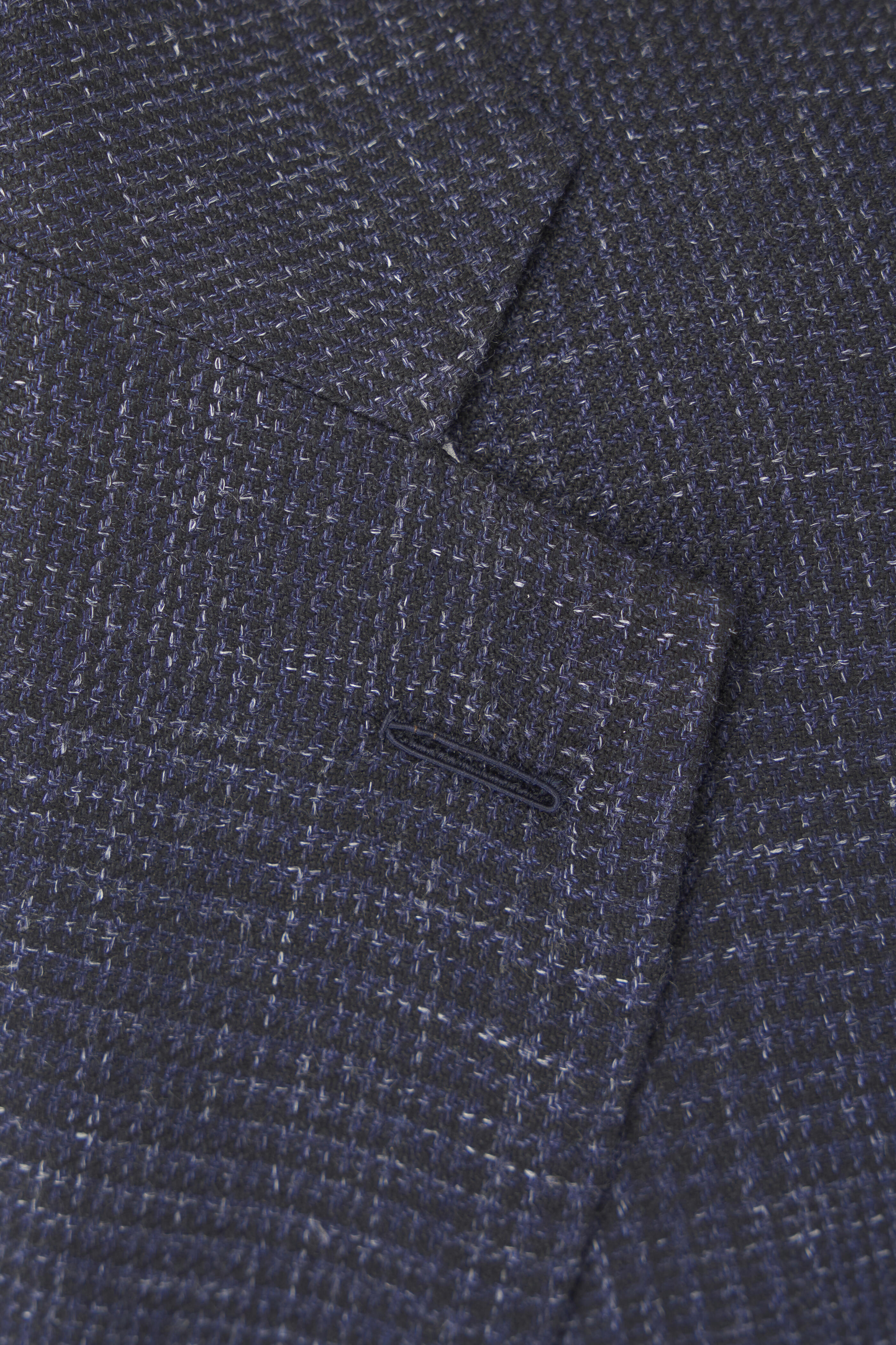 Atelier Munro - Midnight Tonal Check Wool, Silk & Linen Sportcoat