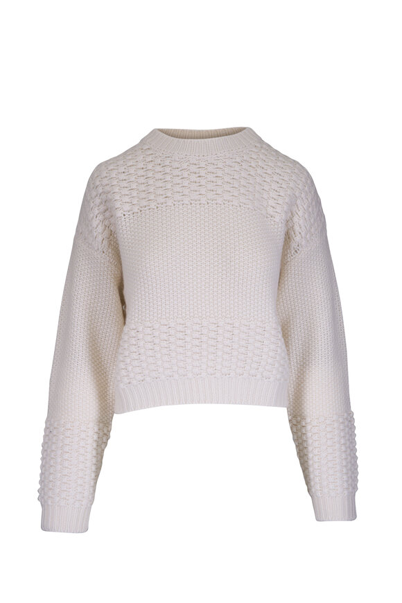 Lisa Yang Signe Cream Cashmere Knit Sweater