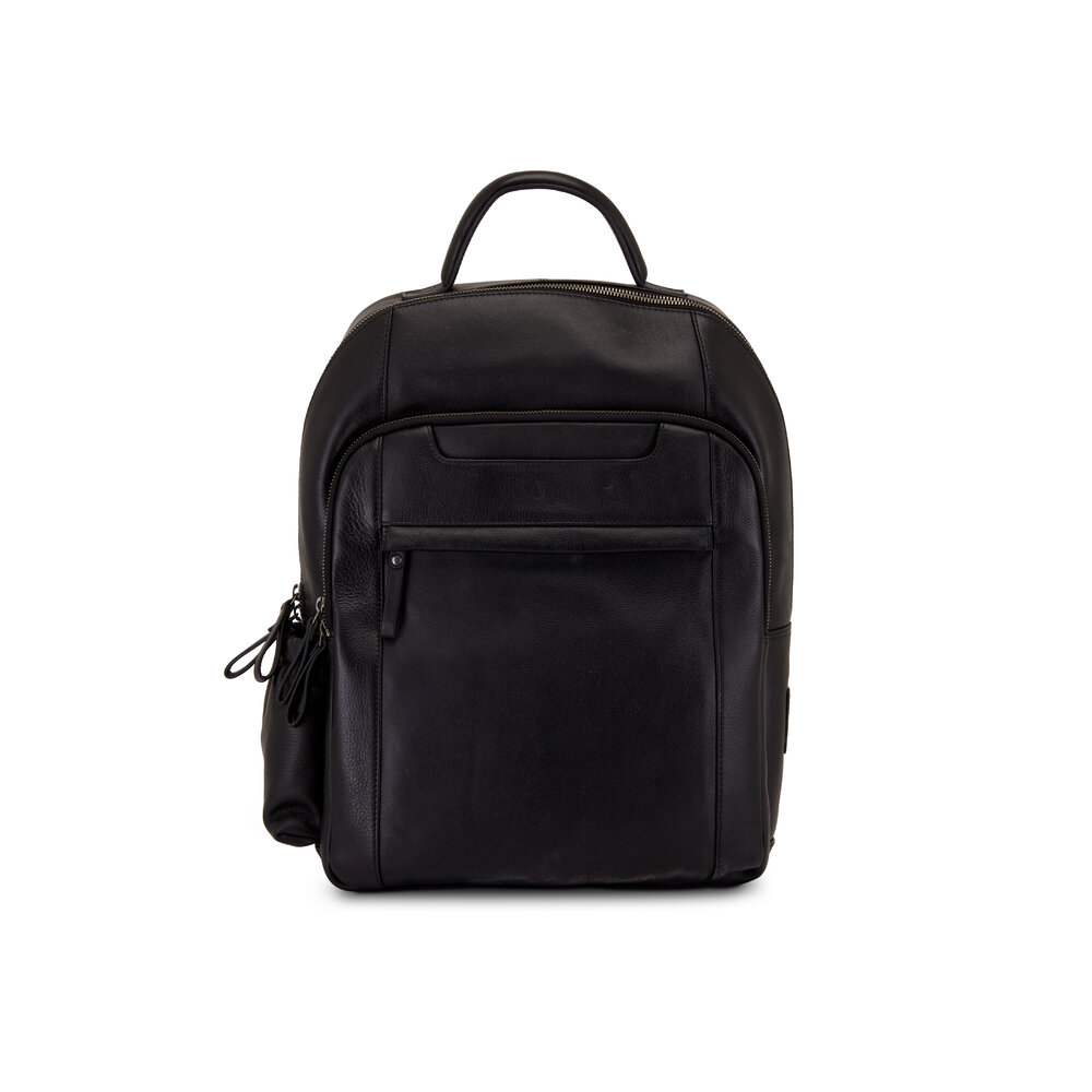 Bosca - Black Nappa Leather Soft Backpack | Mitchell Stores