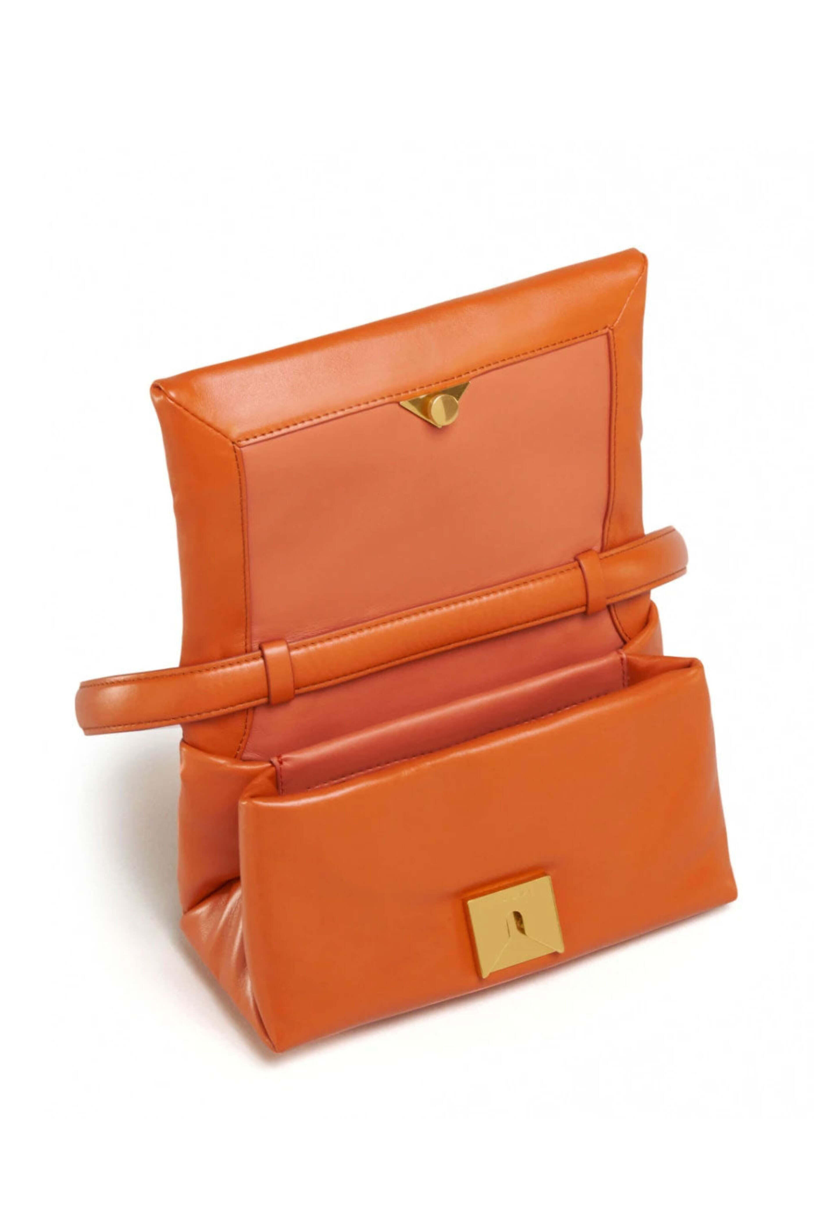 Marni - Small Prisma Leather Crossbody Bag in Sunset