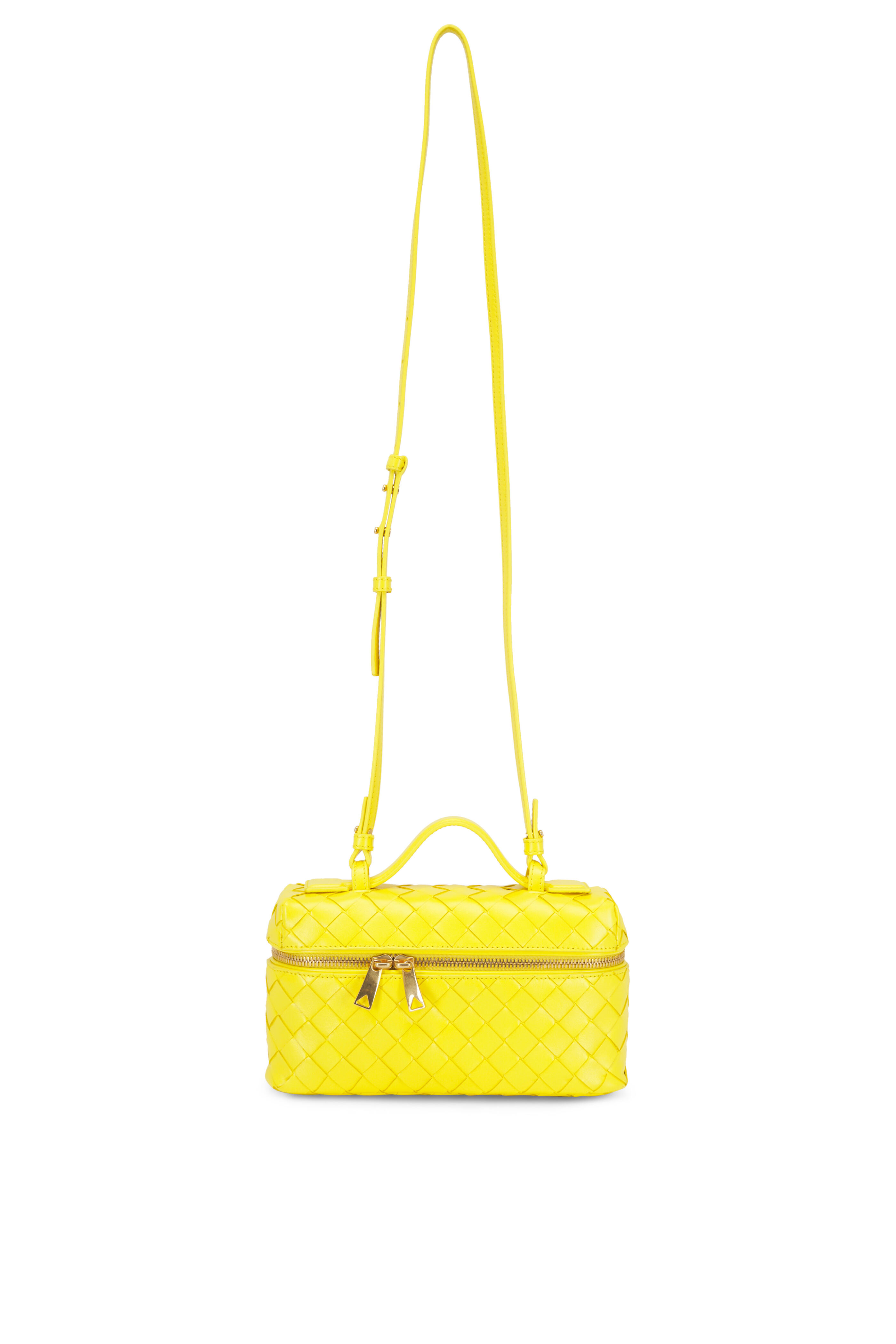 Bottega Veneta - Bang Bang Daffodil Intrecciato Leather Vanity Case