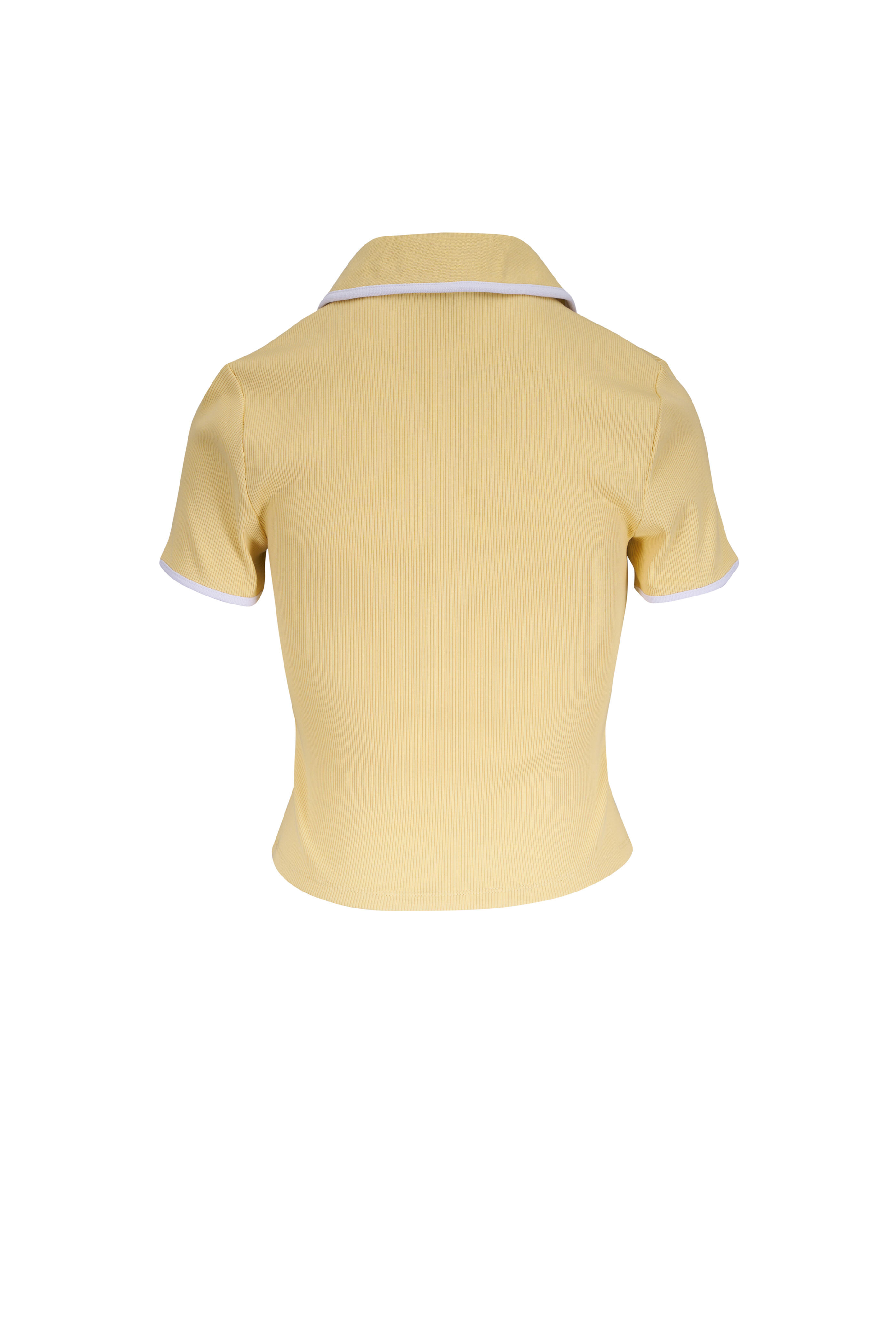Veronica Beard - Kearney Chamomile Contrast Piping Polo