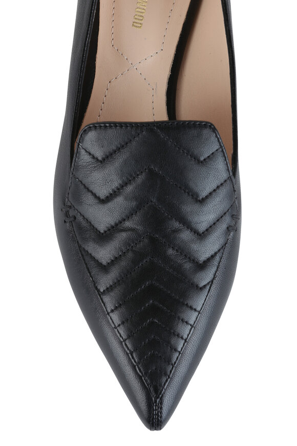 Nicholas Kirkwood - Beya Black Quilted Leather Flat