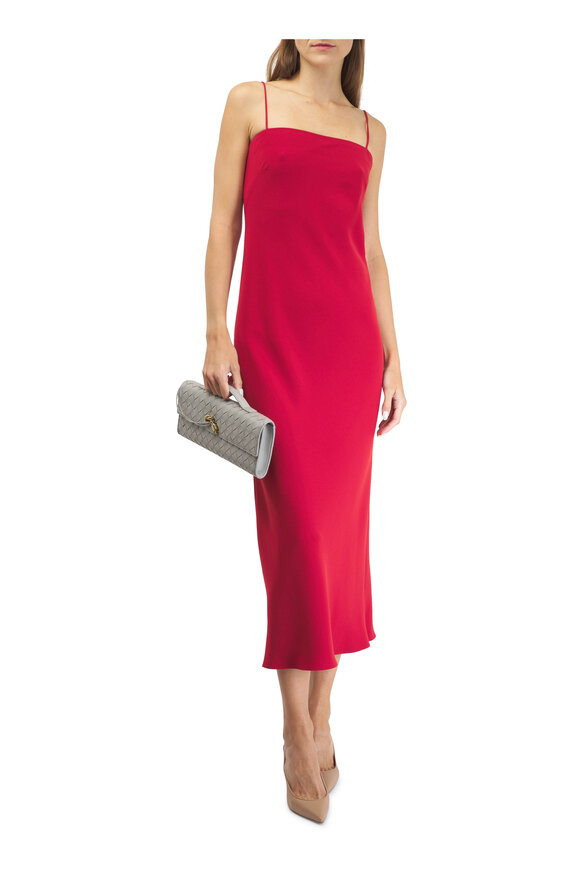 Veronica Beard - Mavis Crimson Red Maxi Slip Dress