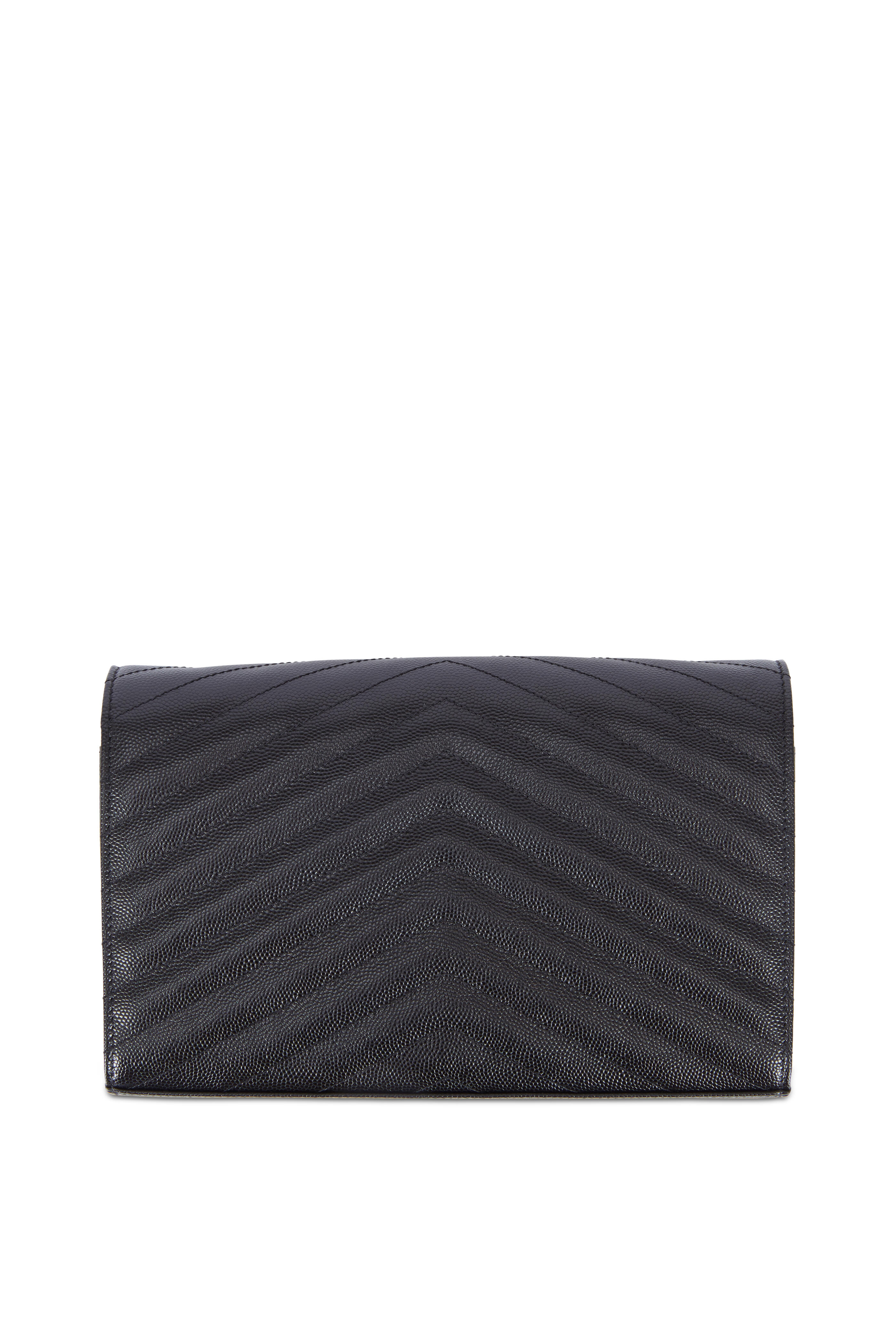 Saint Laurent - Monogram Matelassé Leather Chain Wallet