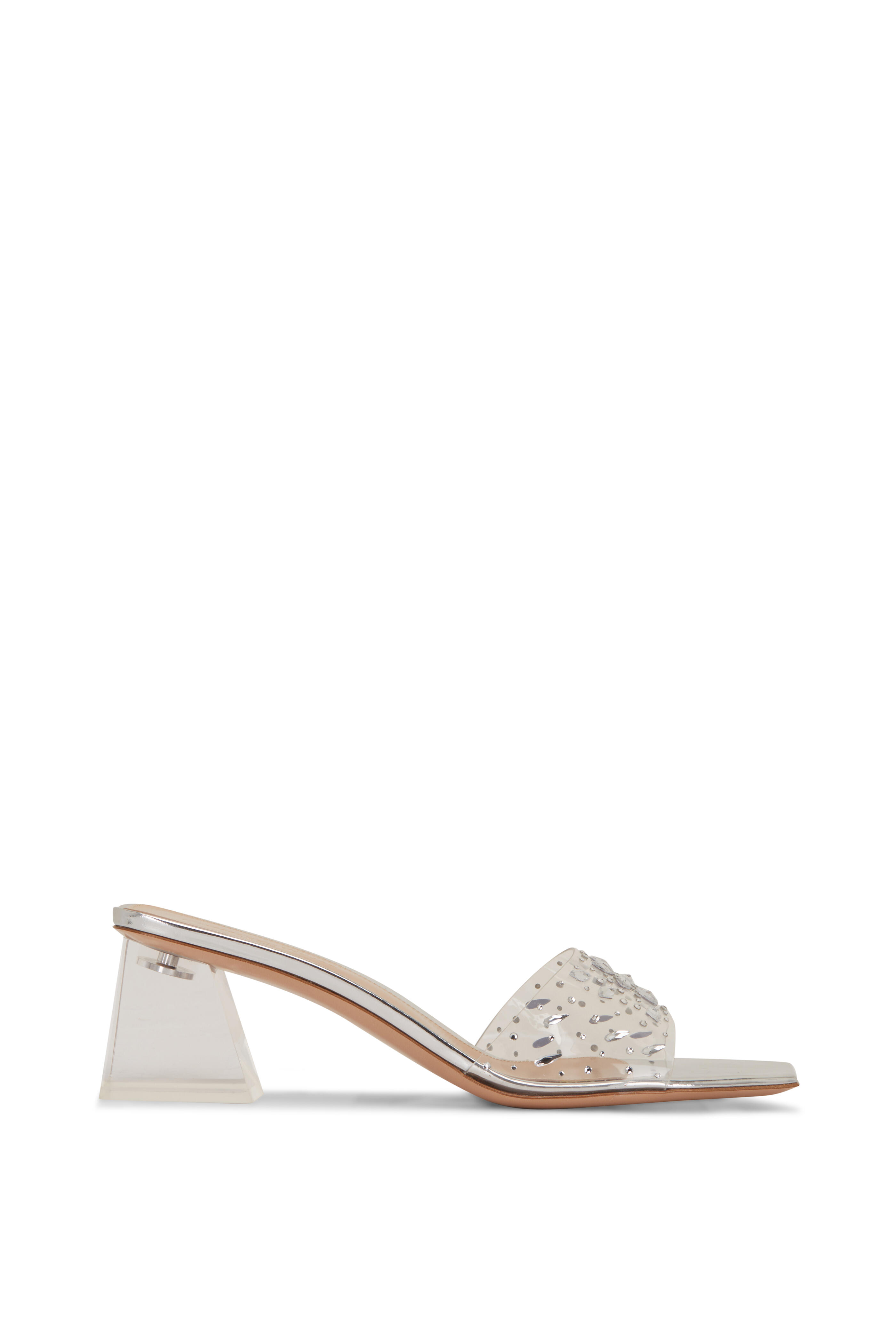 Gianvito Rossi - Transparent PVC Stone Strap Sandal, 55mm