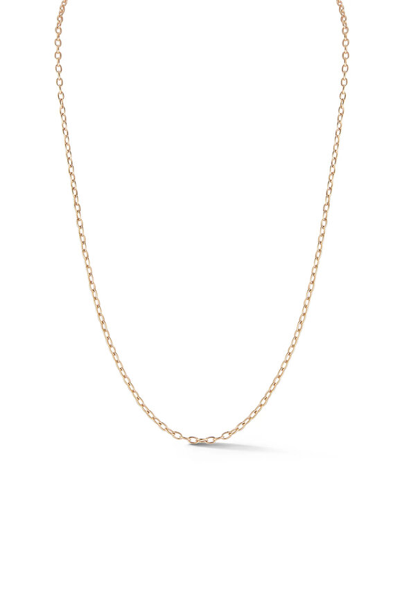 Walters Faith Rose Gold 2.1mm Cable Chain Necklace