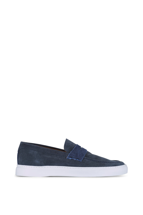 Ron White Ray Denim Suede Loafer - view 2