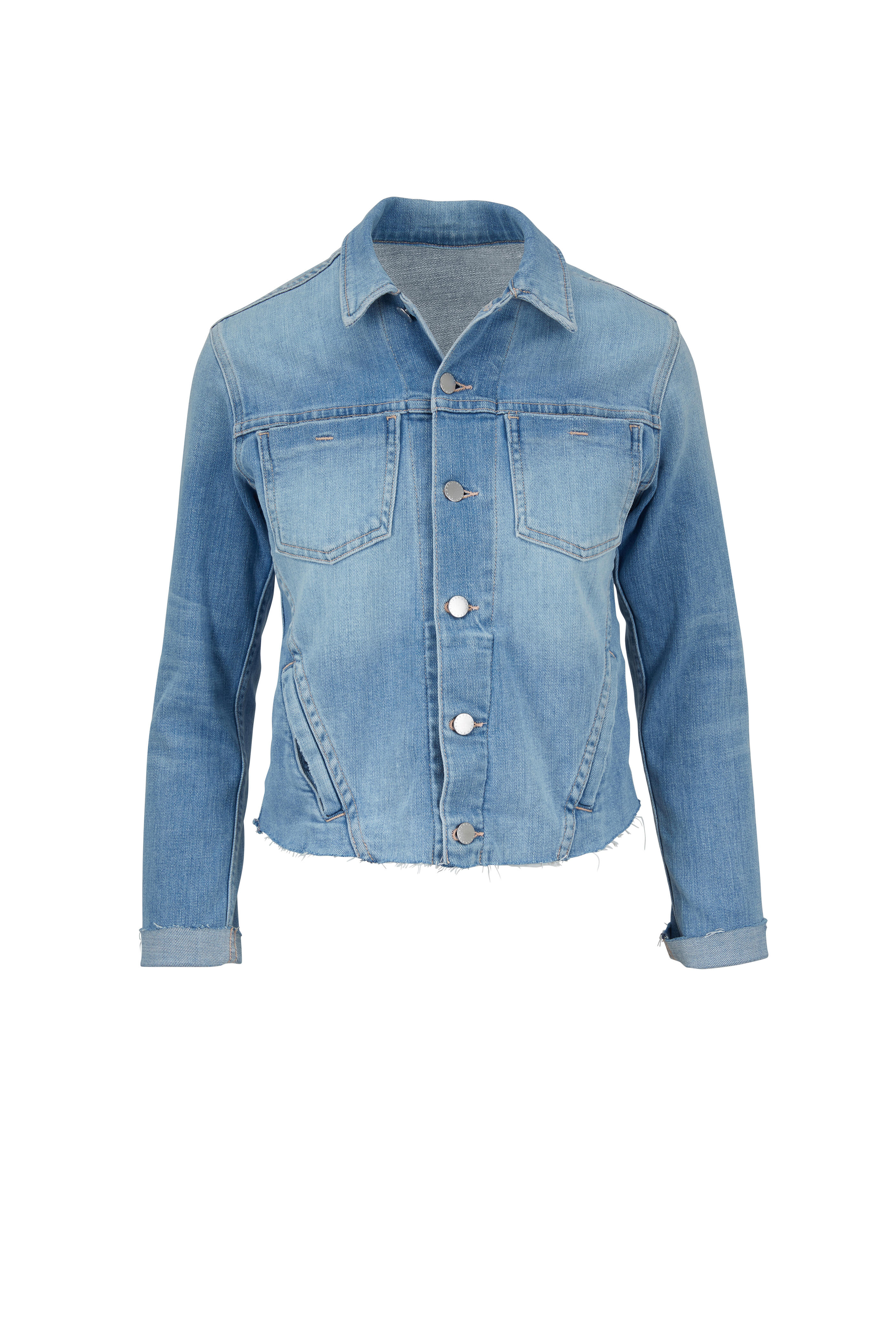L'Agence - Janelle Blue Cloud Denim Jacket