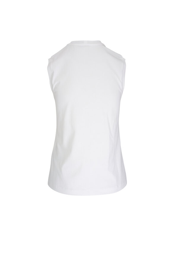 Totême - White Relaxed Sleeveless T-Shirt 