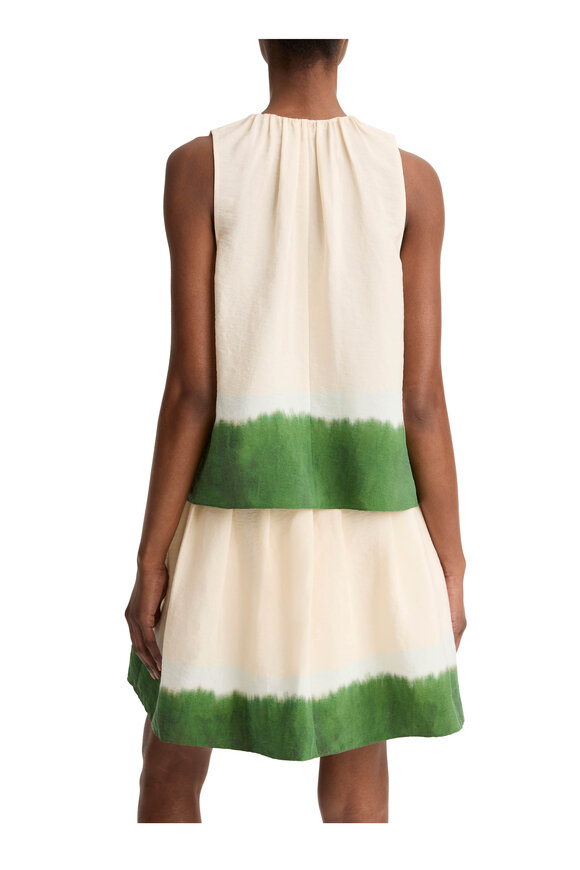 Vince Porcelain & Herba Dip-Dye A-Line Top - view 3