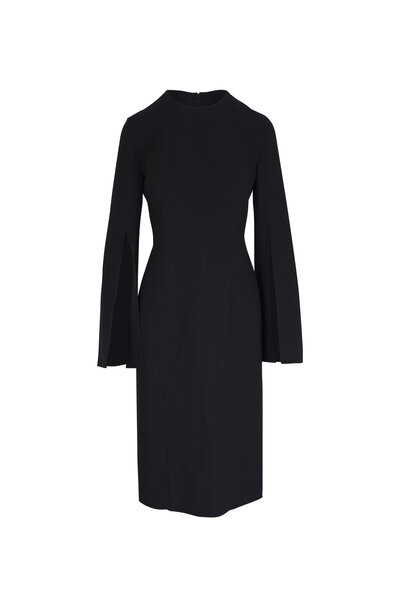 My shawty MARQUE bell sleeve dress ブラック Michael Kors Collection - Black & White Stretch Gingham