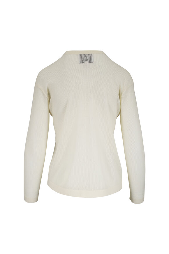 TWP Glass Green Open Stitch Long Sleeve T-Shirt - view 3
