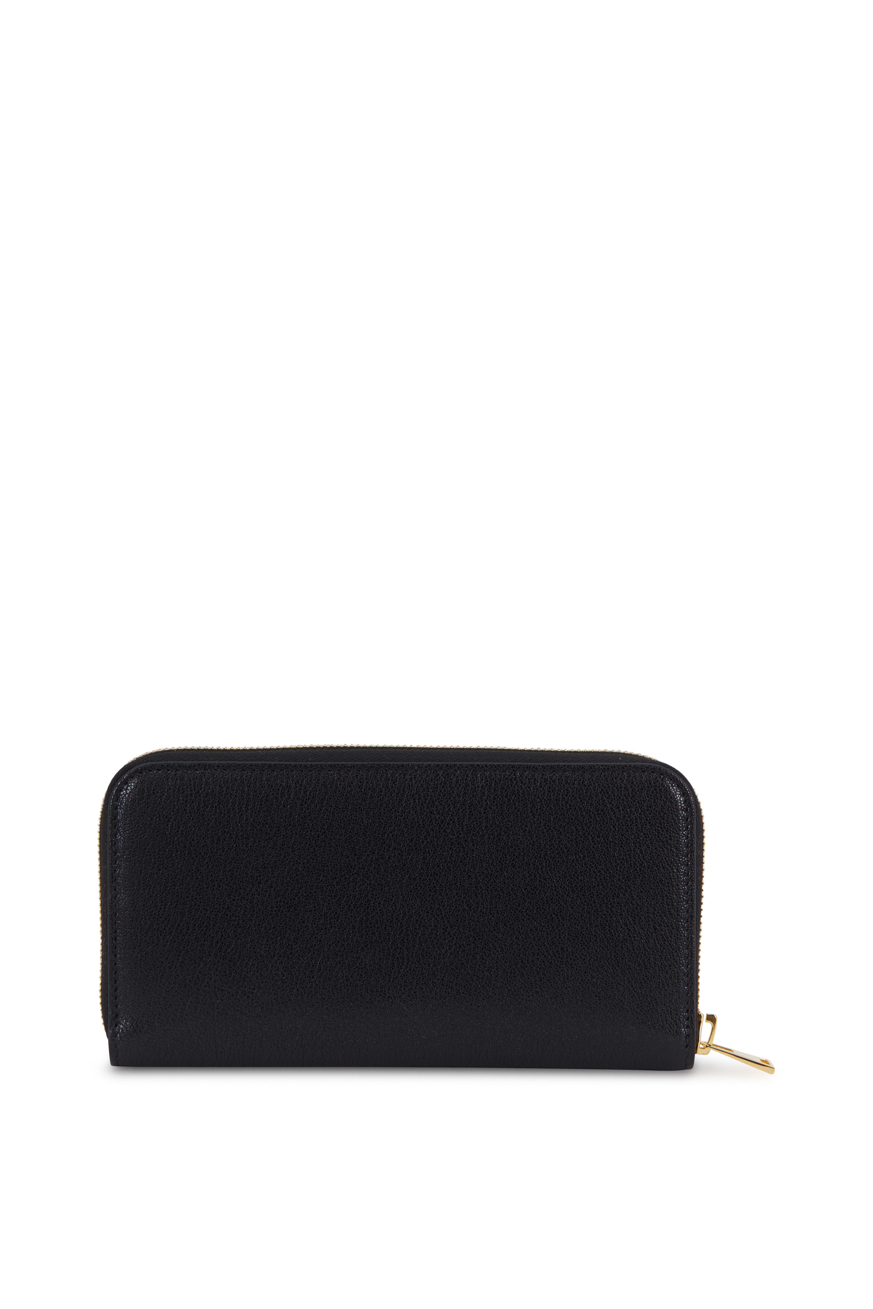 Tom Ford - Black Grained Leather Zip-Around Wallet