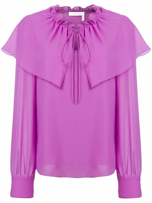 See by Chloé - Striking Purple Keyhole Front Blouse